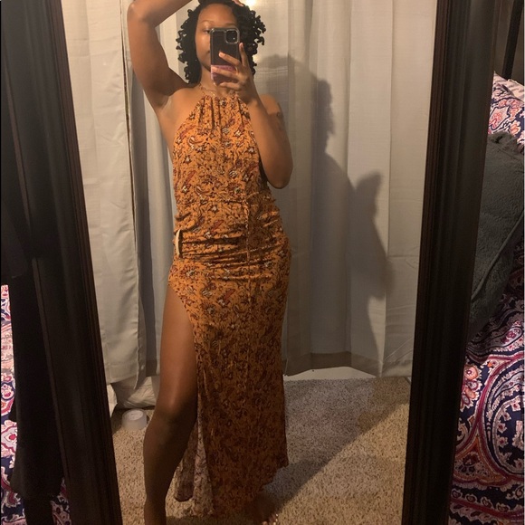 Flynn Skye Floral and Orange Dress - Picture 5 of 13